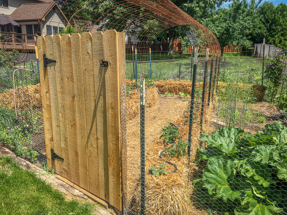 DIY Cedar Garden Gate - Four Kids and a Chicken